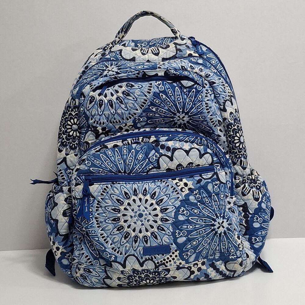 Vera Bradley Backpack, Blue Star Medallion